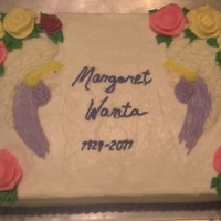 Funeral Cake 2 layer 9x13 with bc.