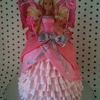 Barbie Doll Dress Cake