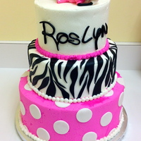 5Th Birthday Cake Top And Bottom Tier Are Chocolate Middle Tier Is Vanilla Buttercream With Fondant Accents Minnie Mouse Is Made Out Of 5th birthday cake. Top and bottom tier are chocolate, middle tier is vanilla. Buttercream with fondant accents, Minnie Mouse is made out of...