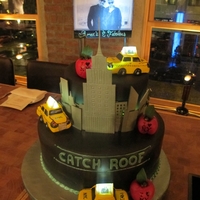 Amare & Fab Birthday Cake Nyc skyline, billboard, and yellow cabs with LED lights