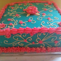 I Made This Cake For My Birthday December 2014 And It Was Actually My First Time Of Making Free Hand Scroll Without Patter Press I made this cake for my birthday December 2014 and it was actually my first time of making free hand scroll without patter press.