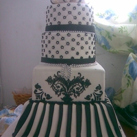 White And Black Dummy Cake i did this cake in october for advert in my cake shop .