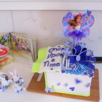 A Barbie Fairy Book Cake I Didnt Know There Were Barbie Fairies Thanks For Looking A Barbie Fairy Book Cake. I didn't know there were Barbie Fairies! Thanks for looking.