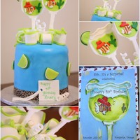 The Margarita Cake A cake to match the invitation. :)