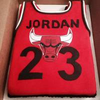 Jordan Jersey Cake Michael Jordan themed birthday cake