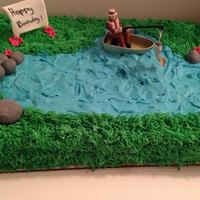 Fishing Theme Birthday Cake 