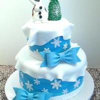 Frozen Birthday Cake Frozen/Olaf themed birthday cake for twin girls for Icing Smiles