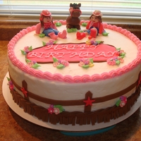Cowgirls Cowgirls Birthday cake made for sisters that celebrated their birthdays together.