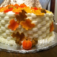 Fall Practice Cake Falling Leaves