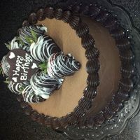 Husbands Birthday Cake Coca Cola cake with Jack Daniels Buttercream