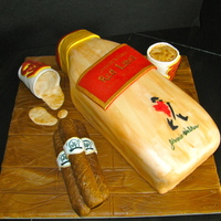 Johnnie Walker Cake This is a Johnnie Walker cake for a University of Florida student turning 21. German chocolate cake with traditional German choc filling,...