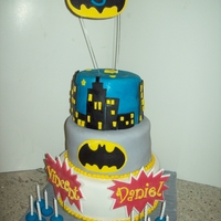 Batman Cake This was a birthday cake for twin boys who are allergic to nuts and eggs. The chocolate cake recipe was from this site and I found a...