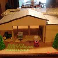 "the Barn" My friends must sit around and think....what can we have her do next??? This one wanted a replica of the barn that they love. The top and...