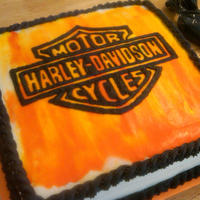 Harley Lover This cake was such an experience! Tried to make a buttercream transfer but that didn't work out! It was hard enough to create an...