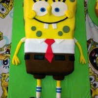 Sponge Bob! Sponge Bob, gluten free cake with fondant accents.