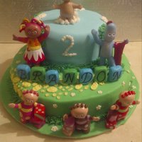 In The Night Gaarden this is the 2nd one of these cakes I have done charged $60.00chocolate cake with bc filling covered in mmf