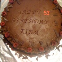 Chocolate Cake With Raspberry Mousse Filling 