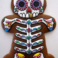Day Of The Dead Gingerbread Man. 