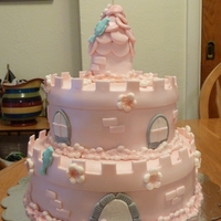Pink Princess Castle For my little next door neighbor on her 5th birthday