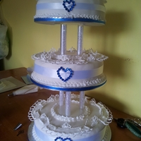 First Wedding Cake i made this 3 tier fruit cake for my son and his fiance