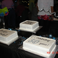 50Th Birthday Party Cakes Made these cakes for twin sister's 50th Birthday surprise party. Thanks for looking!