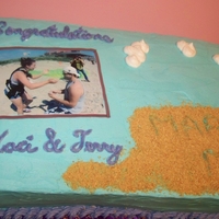 Parachuting Engagement Cake 