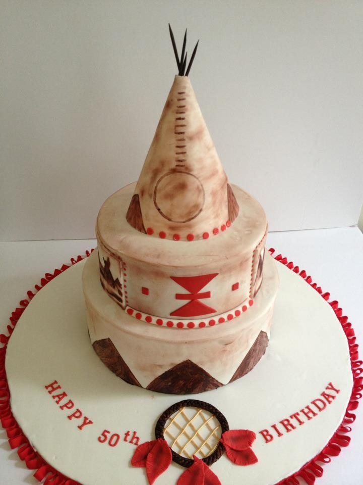 American Indian Theme Birthday Cake American Indian theme birthday cake