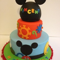 Mickey Mouse Club House Cake Mickey Mouse club house cake