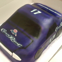 Crown Royal Race Car I did this for a grooms cake for a wedding. I think it turned out alright for my first sculpted car cake
