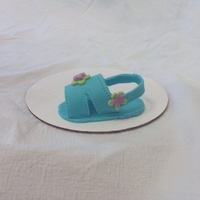 Baby Shoe Saw this cute little shoe and just had to try it. Made it with MMF mixed with gum-tex powder.