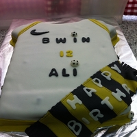 Soccer Jersey Cake! 