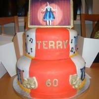 60Th Theatre Themed Birthday Cake This cake was for a gentlemans 60th birthday who was involved in theatre productions.