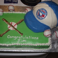Blue Jays Retirement Cake 