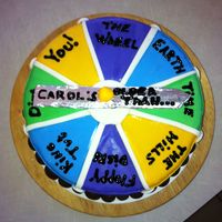 Funny Aging Birthday Cake Took me three hours to get this decorated. I'm trying to challenge myself each time.