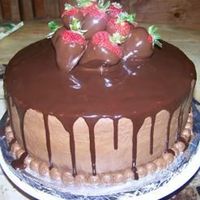 Chocolate/strawberry Cake Let me sart off by saying this cake smelled soo YUMMY while I was doing it. It made me so hungry..lol...It's a chocolate/strawberry...