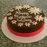 Mother's Day A simple 6" cake for my Mom. Honestly, not what I planned but I wasn't feeling the greatest that weekend (and ended up getting...