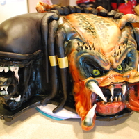 Alien Vs Predator Alien versus Predator cake. These are the kind of cakes I like doing.