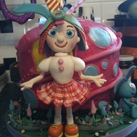 Fondant Fetish - Everything's Rosie Made for my niece who is a huge fan of the kids show. All made from scratch from flowerpaste and fondant. The cake was covered in pink...