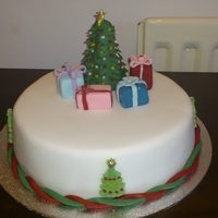 Christmas Cake my own christmas cake this year decorated in a rush when i realised its already christmas eve night...done traditionally, marzipaned before...