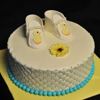 Ducks And Daisies I made this for my sister's baby shower with matching cupcakes