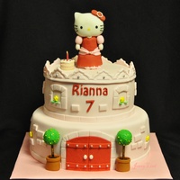 Princess Hello Kitty Cake inspired by a cake here in CC. I dont remember her name. Thanks for the Inspiration. :-)
