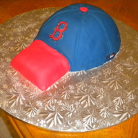 Boston Red Sox Baseball Hat Boston Red Sox Baseball Hat made with fondant