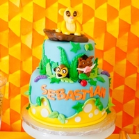 Lion King 1St Birthday The top tier was inspired from a picture the client found on google images. Sorry, I don't know who to give the credit to!! The bottom...