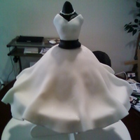 This Was My First Attempt At A Dress Cake Just A Practice For A Bridal Shower It Was Surprisingly Easy Working With Fondant Im Pretty Hap This was my first attempt at a dress cake just a practice for a bridal shower. It was surprisingly easy working with fondant. I'm...