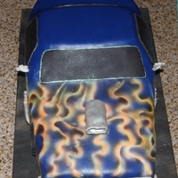 Happy Bday To Jacob My Grandson Chocolate cake with Chocolate filling. His room is all Hot Wheels, So we thought his first Bday cake should be one too. LOL