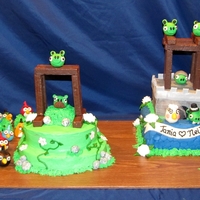 Angry Birds Playable Grooms Cake 