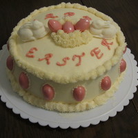 Easter Rabbit Cake I have been making cakes on and off for awhile as a hobby. I want to work on my butter cream techniques and this is the first time i tried...