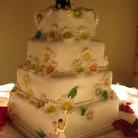 First Time Wedding Cake Made this wedding cake for a good friend, first time ever making a cake this size! The bottom layers were red velvet with a white chocolate...