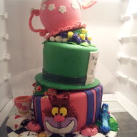 Mad Hatter Cake This cake was done for my little cousin's first birthday