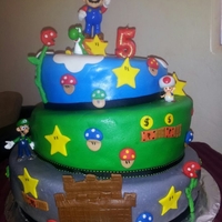 Topsy Turvy Mario Bros Cake First Topsy Turvy Mario bros Cake made with fat diddos topsy turvy cakes